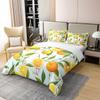 Loussiesd Lemon 100% Cotton Duvet Cover Set, 155 x 220 cm view 3