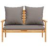 CIADAZ Outdoor Sofa Set with Cushions, Solid Acacia Wood, Garden Lounge, Patio Furniture, Balcony Furniture - 366382 view 4
