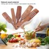 Spurtle Wooden Teak Utensil Set, 5-Piece view 2