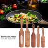 Spurtle Wooden Teak Utensil Set, 5-Piece view 3