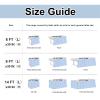 Lukery Tulle Table Skirt for Party Decor, 80 x 100 cm, Sky Blue view 2