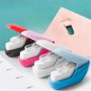 XPJYUA Mini Staple-Free Stapler, Easy-Use Desktop Stapler, Rose Red view 2