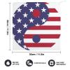 QUEWIQR American Flag Hanging Hand Towels, Drying Dish Towels for Bathroom and Kitchen, 4PCS view 2