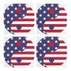 QUEWIQR American Flag Hanging Hand Towels, Drying Dish Towels for Bathroom and Kitchen, 4PCS view 3