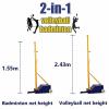 Weather-Resistant Steel Volleyball/Badminton Posts for Adults and Teens, Outdoor Sports Equipment view 2