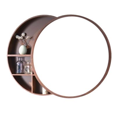 Generic Bathroom Cabinet, Wall-Mounted Round Medicine Cabinet with Mirror, 2-in-1 Storage Cabinet