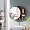 Generic Bathroom Cabinet, Wall-Mounted Round Medicine Cabinet with Mirror, 2-in-1 Storage Cabinet view 3