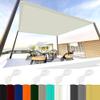 Rectangular Waterproof Shade Sail 2.8 x 7 m, 98% UV Protection, Ivory view 1