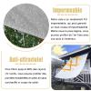 Waterproof Rectangular Sun Shade Sail 3.8 x 10 m, Black view 4