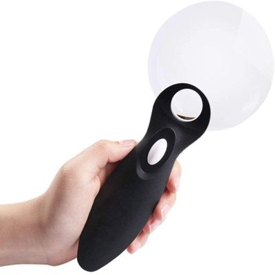 MYVVKIA 20X Handheld Magnifying Glass, Red