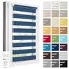 Estika Double Roller Shade, No-Drill Clip-On, 114 x 150 cm, Summer Night, Day & Night Duo Blind view 1