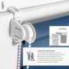 Estika Double Roller Shade, No-Drill Clip-On, 114 x 150 cm, Summer Night, Day & Night Duo Blind view 2