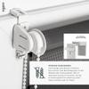 Estika Duo Roller Blind, No Drilling, 112 x 150 cm, Anthracite view 2