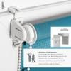 Estika Double Roller Blind, No-Drill Clamp-Fit, 67 x 220 cm, Cote d’Azur, Day & Night Duo Blind view 2
