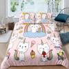 Rainbow Unicorn & Cat Duvet Cover Set 200 x 200 cm view 3