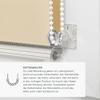 Estika Clamp-Fix Double Roller Blind, No Drilling, 112 x 220 cm, Beige – Day & Night Privacy Blind view 3