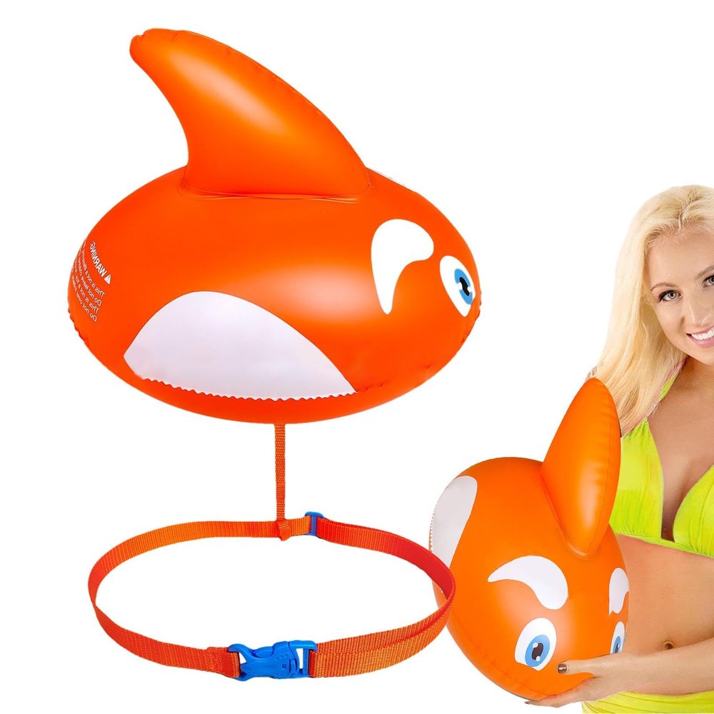 Open-Water Swim Buoy - Ultralight Inflatable Safety Tow Float with Waist Belt