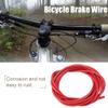3-Meter Abrasion-Resistant Steel Bicycle Brake Cable for Road Bikes, Red view 3