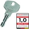 bayesen Replacement Key, Key Copy - Precisely Milled, Compatible with BURG-WÄCHTER - Fits Mailboxes, Cam Locks and Furniture Locks [Code B100] view 2
