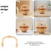 Ciieeo Bamboo U-Shaped Replacement Handle for Teapots and Kettles, 11–13 cm view 3