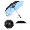 Jiawu Portable Fan Umbrella, UPF 50+, Sun and Rain Resistant, 2600 mAh USB Rechargeable view 1