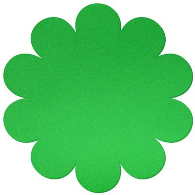 Light Green Felt Flower Trivet V1 – 3–60 cm