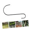 Gogogmee 6-Pack Black Iron Hooks for Hanging Plants and Artificial Flowers view 2