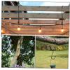 Gogogmee 6-Pack Black Iron Hooks for Hanging Plants and Artificial Flowers view 4