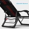 Safehappy Folding Zero-Gravity Lounge Chair, Adjustable Waterproof Metal Recliner view 2