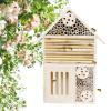 Natural Wood Mason Bee House, Sturdy and Elegant view 1