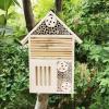 Natural Wood Mason Bee House, Sturdy and Elegant view 2
