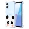 ILING Case for Sony Xperia 10 VI, Ultra-Thin Clear TPU Silicone Case with Panda Floral Cartoon Pattern view 1