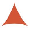 Wttfc Triangular Sun Shade Sail with D-Ring, Waterproof, 95% UV Protection, Orange, 4.5 x 4.5 x 4.5 m view 1