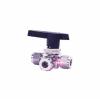 304 Stainless Steel 3-Way Threaded Ball Valve with Adjustable Needle Valve, 4–16 mm, 1/8–1/2 in, 1 pc (Color: 12.7 mm 1/2) view 1