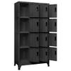 QZZCED Steel Locker Cabinet, Anthracite, 90 x 45 x 180 cm view 3