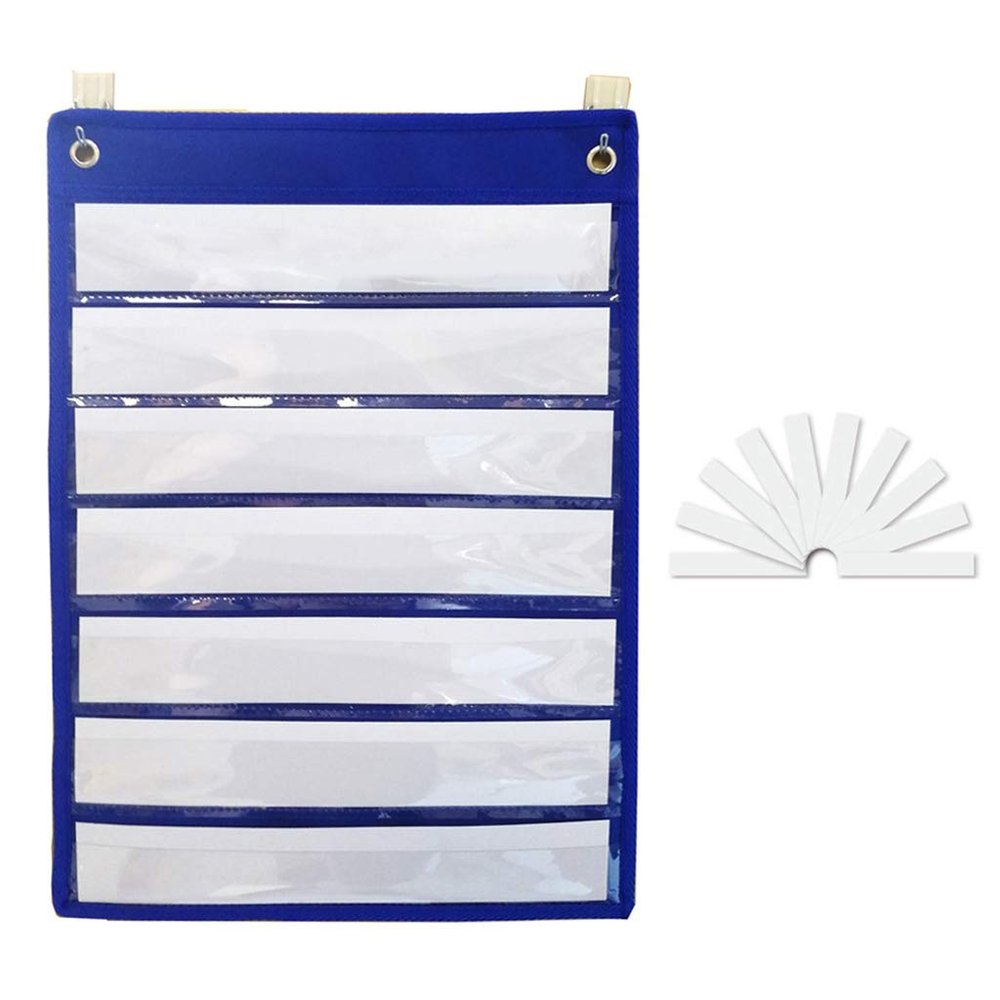Saddgo Multi-Layer Teacher Pocket Chart Set with 10 Erasable Blank Cards