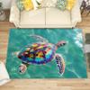 Turtle Rug, 140 x 200 cm – Soft, Washable, Non-Slip Short-Pile Rug view 1