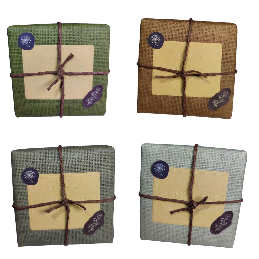 ZZYBIA 100-Set Handmade Soap Gift Wrapping Kit with Healing Labels