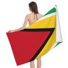 Guyana Flag Beach Towel, 80 x 130 cm, Printed Microfiber view 1