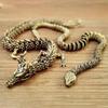 RR-YRL Brass Chinese Dragon, Lifelike Movable 3D Handheld Sculpture view 2