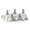 RFXOGTYFZ 1PCS White Flow Speed Control Pipeline Valve Air Connector Quick Pneumatic Fitting SA4 6 8 10 12 (Size: LSA10) view 3