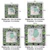 Mintoprints Clover Irish Shamrocks Square Wood Picture Frame for St. Patrick’s Day view 3