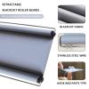 No-Drill Blackout Roller Shade, Adjustable 32–100 cm, Gray, 95 × 200 cm view 3