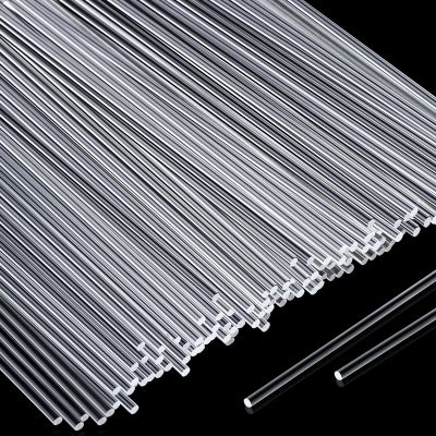 Vicenpal 120-Piece Clear Acrylic Rods, 20.3 cm Long, 2 mm Diameter, Round Acrylic Dowels for DIY, Crafts, Parties, Decoration, and Gardening