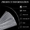 Vicenpal 120-Piece Clear Acrylic Rods, 20.3 cm Long, 2 mm Diameter, Round Acrylic Dowels for DIY, Crafts, Parties, Decoration, and Gardening view 2