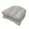 MIAOMI Chair Cushions, 2-Pack Wicker Chair Cushions for Indoor and Outdoor Chairs, Tufted Seat Cushions, Light Gray view 1