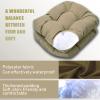 MIAOMI Chair Cushions, 2-Pack Wicker Chair Cushions for Indoor and Outdoor Chairs, Tufted Seat Cushions, Light Gray view 3