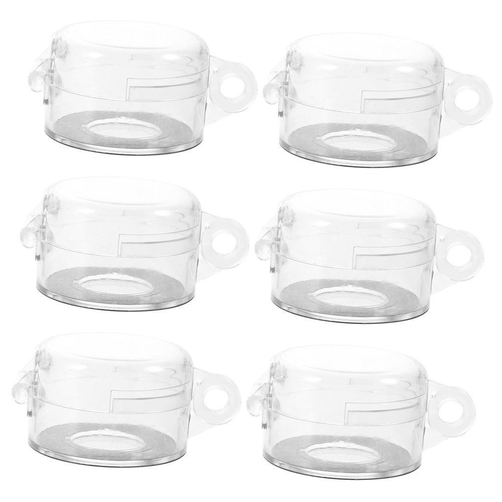 6 Transparent Emergency Pushbutton Covers for Machine Controls