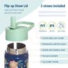Wildkin Kids' Stainless Steel Water Bottle, 530 mL, Blossom view 4
