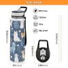 Mnsruu Leaves Dog Water Bottle with Straw, 1 Liter, Tritan, BPA-Free view 3